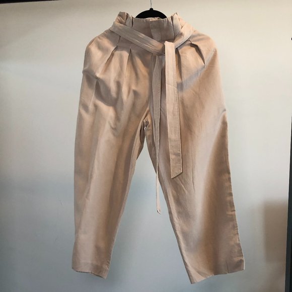 CLUB MONACO Blush Leia Linen Pant - Picture 5 of 8